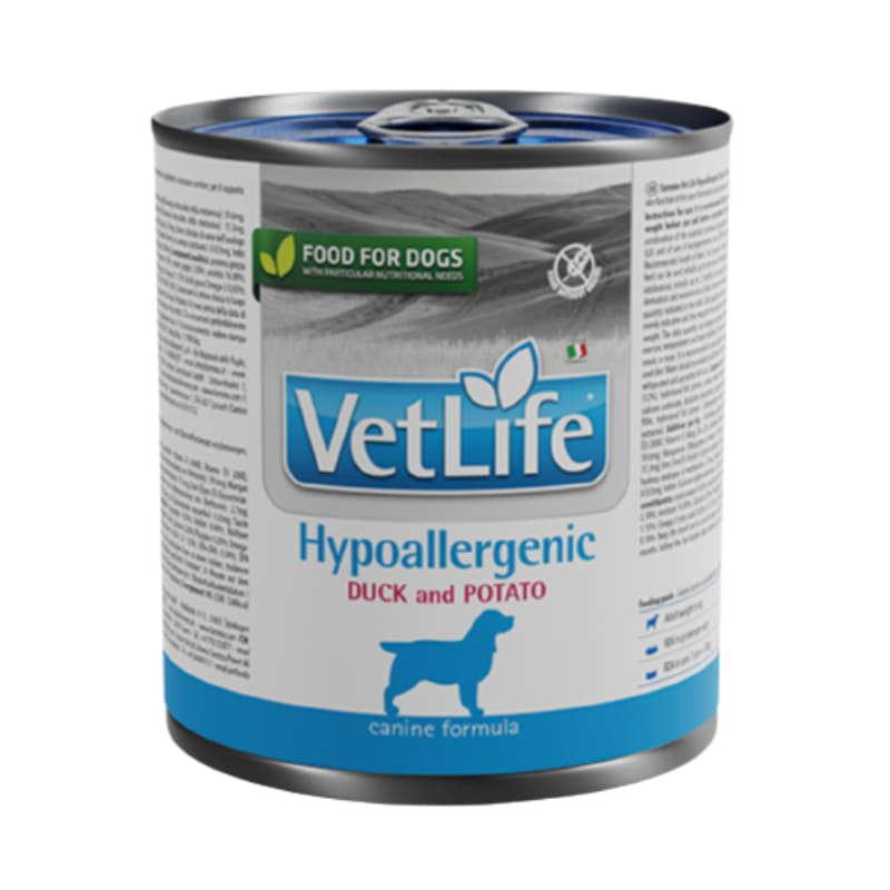 Farmina Vet Life Hypoallergenic Duck veterinārie konservi suņiem alerģijām ar pīli 300 g